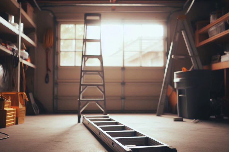 Ladders in Garage