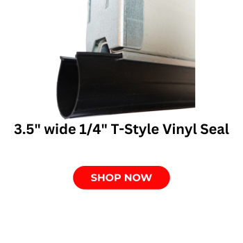 3-1/2 inch wide T-style vinyl seal