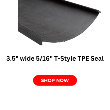 3-1/2 inch wide 5/16 T-style TPE seal