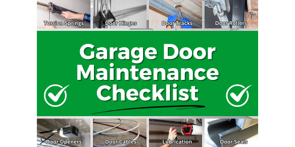 Garage Door Maintenance Checklist