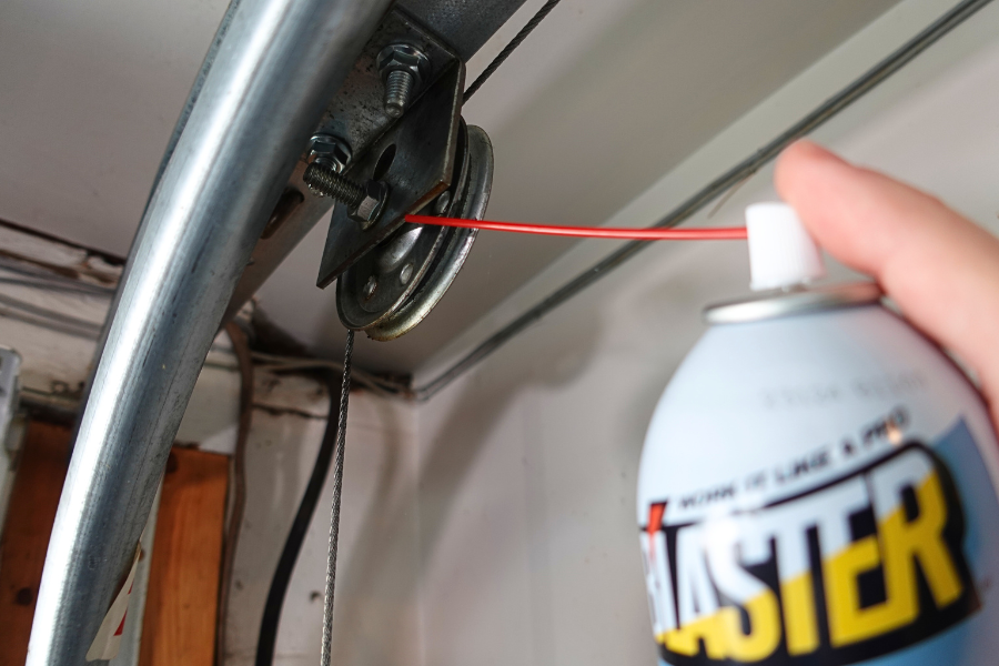 Lubricate Garage Door Pulley