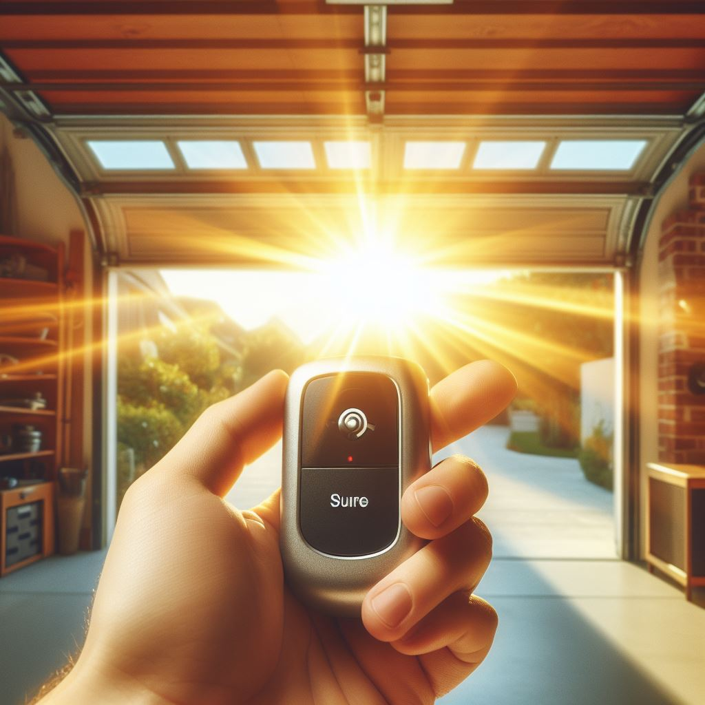 Remote with sun shining